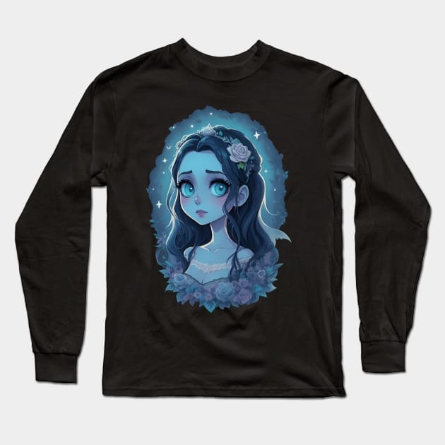 Emily Corpse Bride Long Sleeve T-Shirt by Selene’s Designs